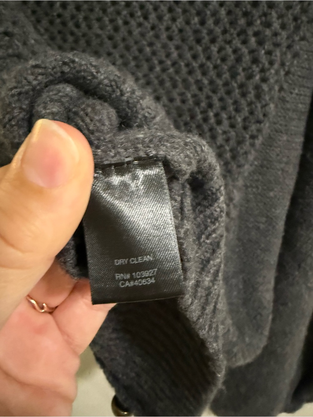 Marc Jacobs Wool Cardigan Gray Button Front Textured Knit Sz S - Picture 6 of 6